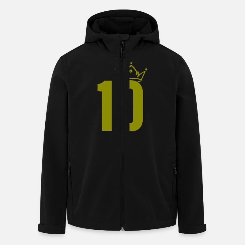 10 krone - Recycelte Männer Softshell-Jacke von Stanley/Stella - Schwarz