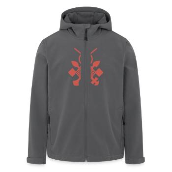 La Croix Du Sud - Veste softshell homme en polyester recyclé Stanley/Stella - noir - Devant - AI Model Male 185 light (185cm)