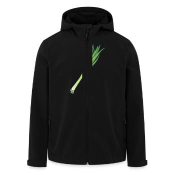 Leek - Men’s Recycled Softshell Jacket by Stanley/Stella - black - Front - AI Model Male 185 light (185cm)