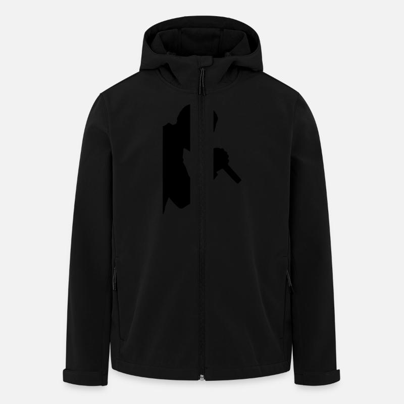 singer - Recycelte Männer Softshell-Jacke von Stanley/Stella - Schwarz