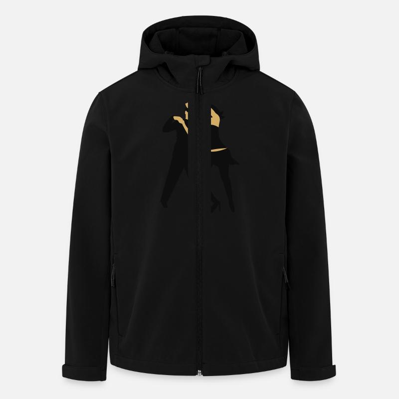 Salsa-dancer / salsa Tänzer (2c) - Men’s Recycled Softshell Jacket by Stanley/Stella - black