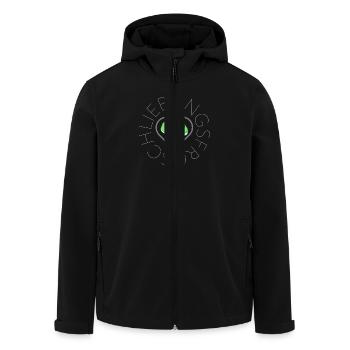 Lieblingsfrosch - Recycelte Männer Softshell-Jacke von Stanley/Stella - Schwarz - Vorne - AI Model Male 185 light (185cm)