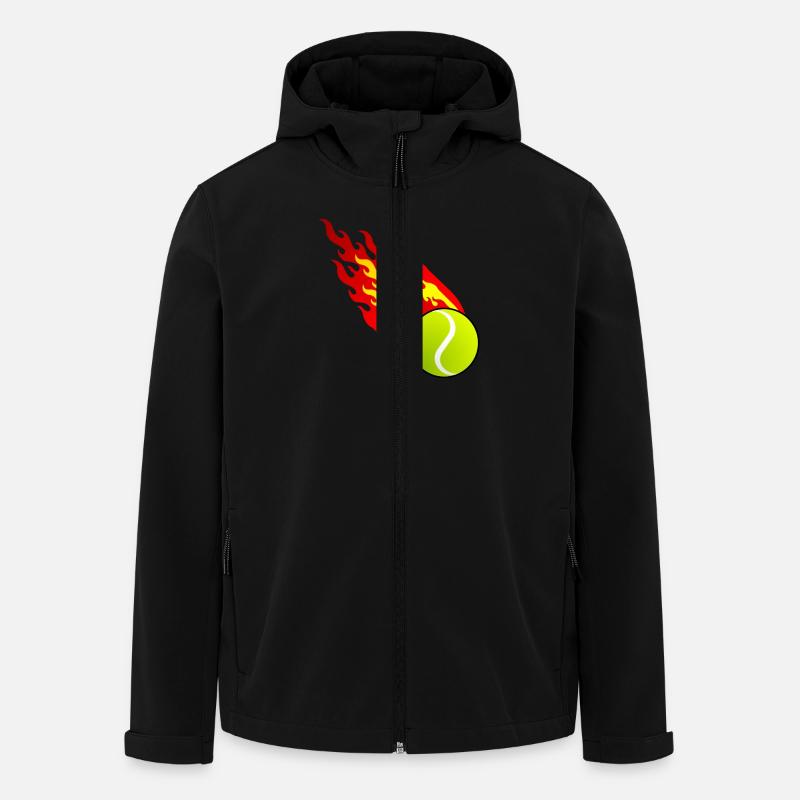 Fireball Tennis Spanien - Recycelte Männer Softshell-Jacke von Stanley/Stella - Schwarz