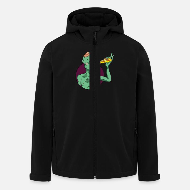 PIZZAAAAA0 - Recycelte Männer Softshell-Jacke von Stanley/Stella - Schwarz
