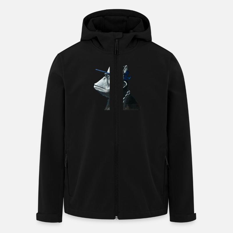 Affe Graffiti von Custom - Recycelte Männer Softshell-Jacke von Stanley/Stella - Schwarz