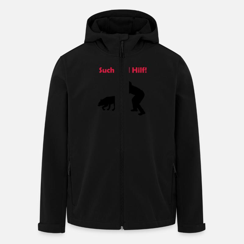 such_und_hilf_cb - Recycelte Männer Softshell-Jacke von Stanley/Stella - Schwarz