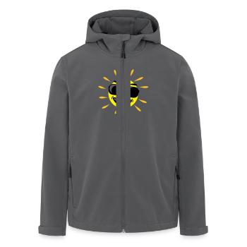 sun_shine_cool_f3 - Veste softshell homme en polyester recyclé Stanley/Stella - noir - Devant - AI Model Male 185 light (185cm)
