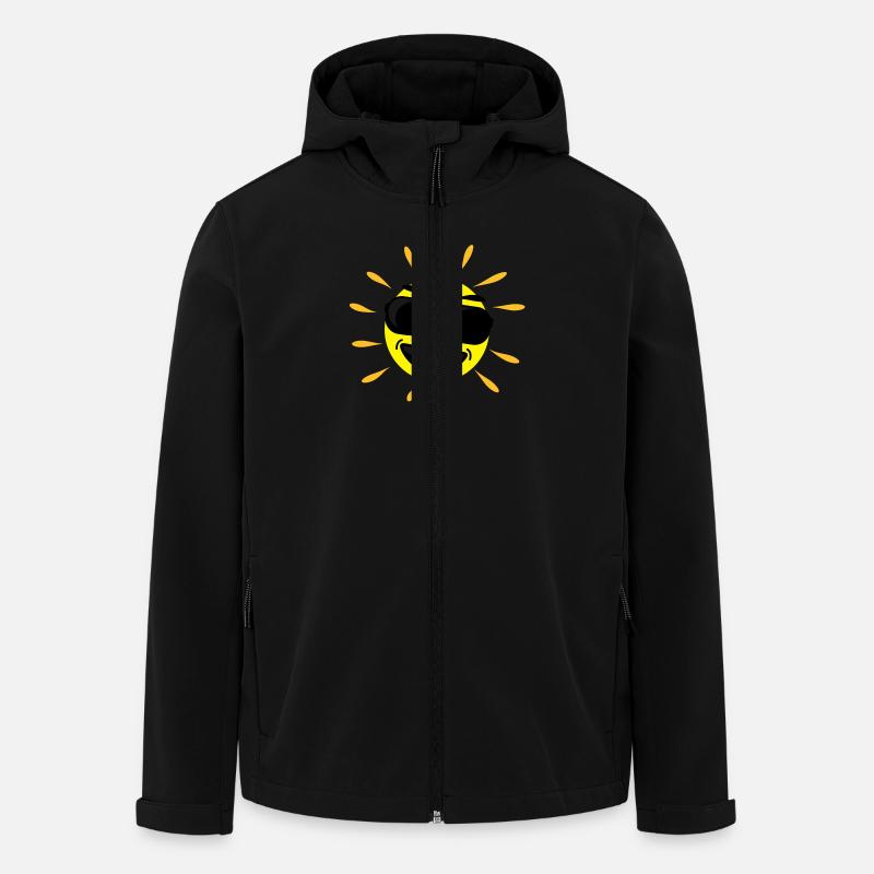 sunshine_cool - Recycelte Männer Softshell-Jacke von Stanley/Stella - Schwarz