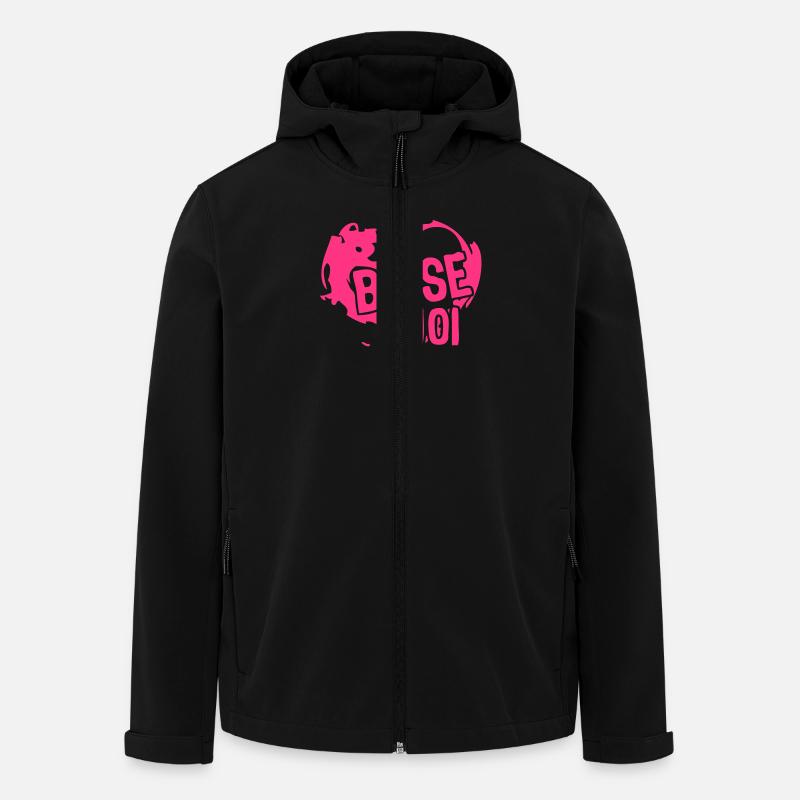 Herz Liebe Herz fick mich - Recycelte Männer Softshell-Jacke von Stanley/Stella - Schwarz