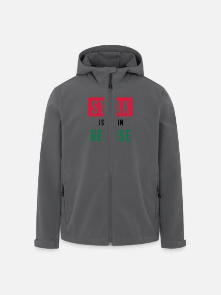 Steak ist mein Gemüse - Grillen - Recycelte Männer Softshell-Jacke von Stanley/Stella - Schwarz