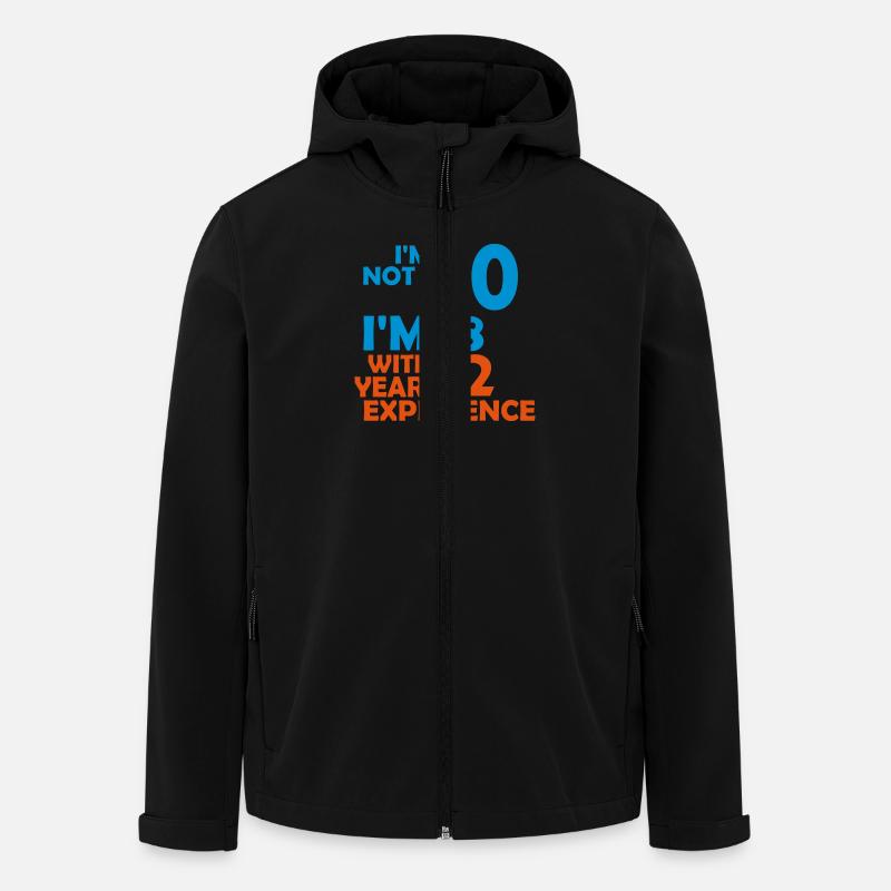 I'm not 50 - Recycelte Männer Softshell-Jacke von Stanley/Stella - Schwarz