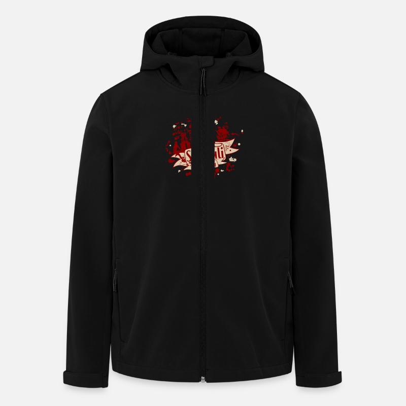 stpauli vector - Men’s Recycled Softshell Jacket by Stanley/Stella - black