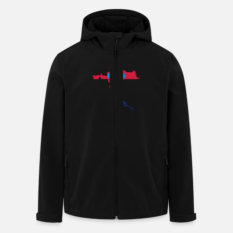 Kroatien - Recycelte Männer Softshell-Jacke von Stanley/Stella - Schwarz