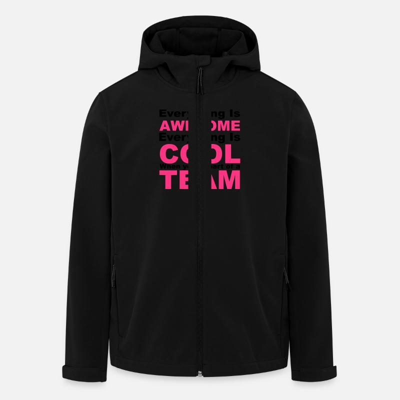 Awesome - Recycelte Männer Softshell-Jacke von Stanley/Stella - Schwarz