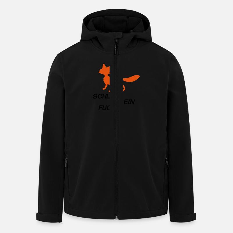 fuchs2 - Recycelte Männer Softshell-Jacke von Stanley/Stella - Schwarz