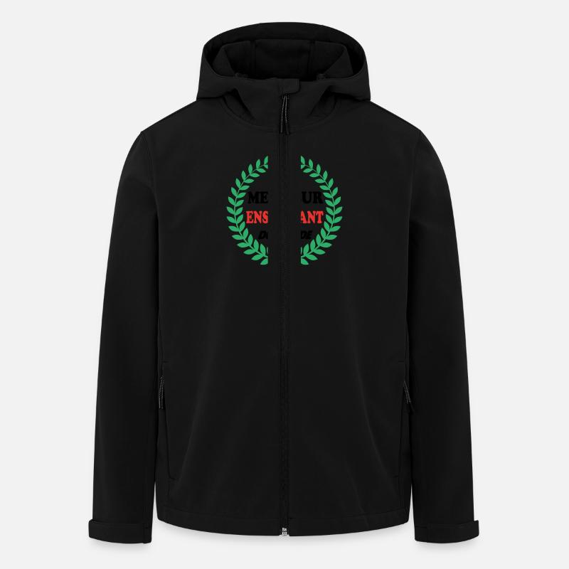 MEILLEUR ENSEIGNANT DU MONDE - Veste softshell homme en polyester recyclé Stanley/Stella - noir