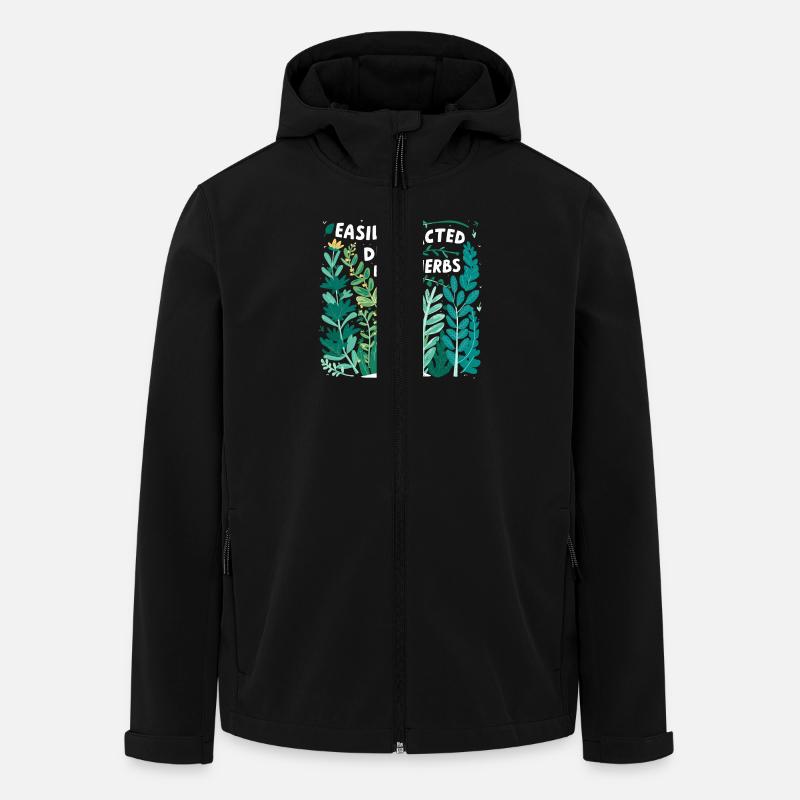 Herb lover: Easily distracted - Men’s Recycled Softshell Jacket by Stanley/Stella - black