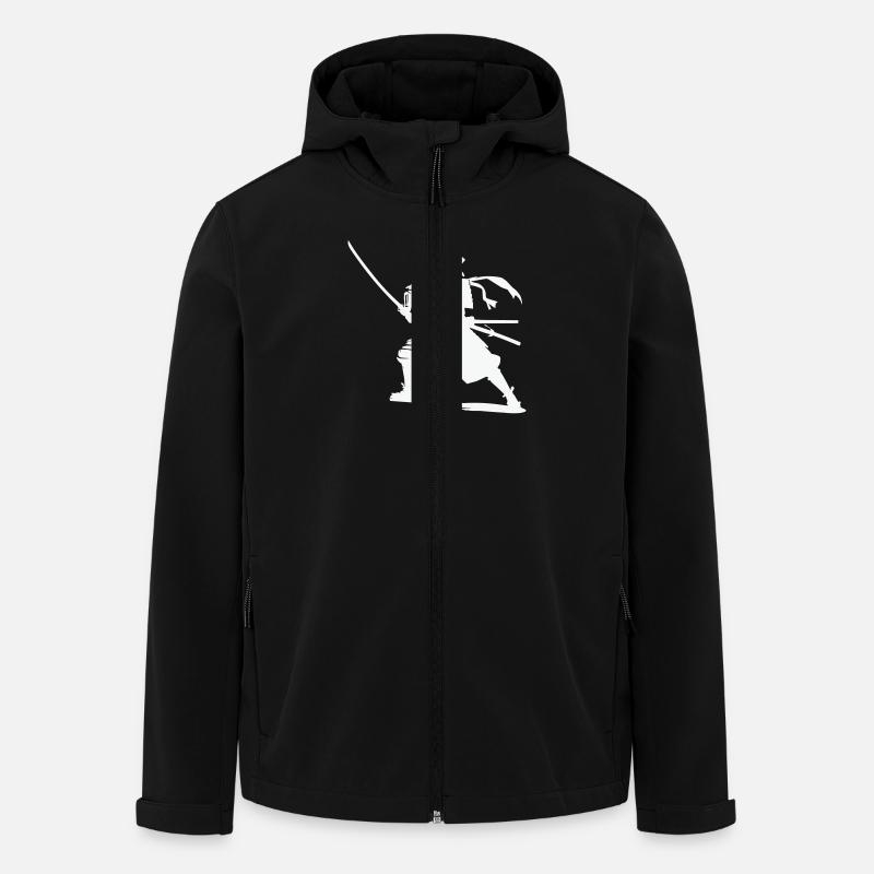 Samurai - Recycelte Männer Softshell-Jacke von Stanley/Stella - Schwarz