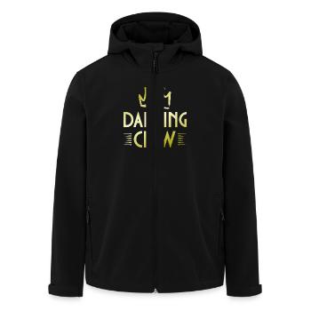 Dancing Crew - Men’s Recycled Softshell Jacket by Stanley/Stella - black - Front - AI Model Male 185 light (185cm)