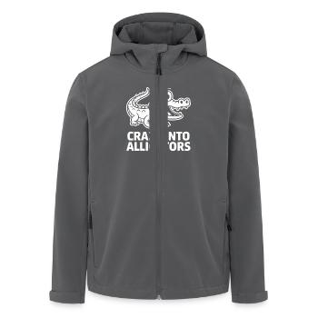 Niedliche Alligator-Alligatoren - Recycelte Männer Softshell-Jacke von Stanley/Stella - Schwarz - Vorne - AI Model Male 185 light (185cm)