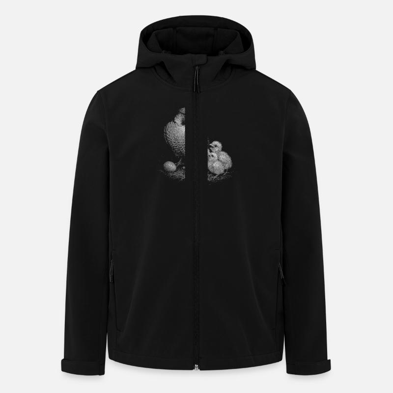 Wanderfalke - Recycelte Männer Softshell-Jacke von Stanley/Stella - Schwarz
