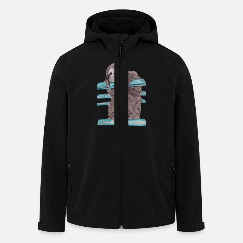 hey mr sloth - Men’s Recycled Softshell Jacket by Stanley/Stella - black