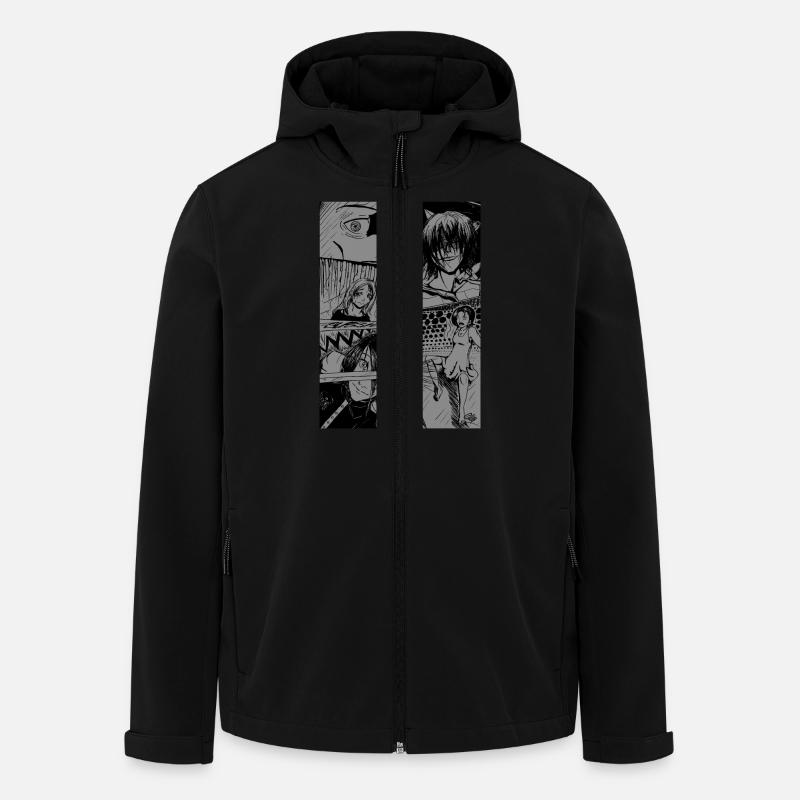 Manga - Recycelte Männer Softshell-Jacke von Stanley/Stella - Schwarz