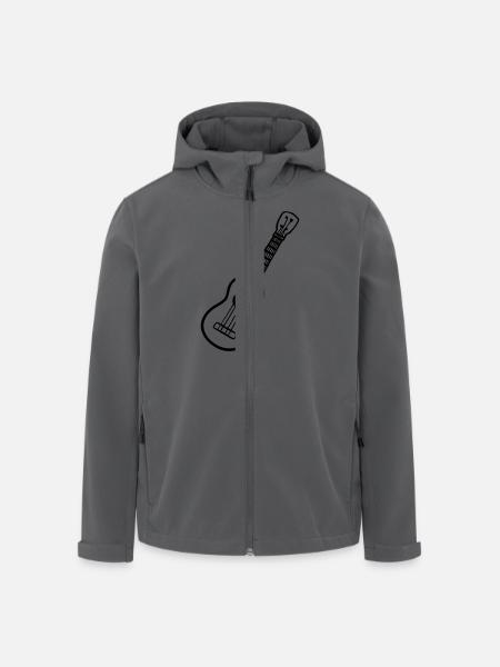 Ukulele - Recycelte Männer Softshell-Jacke von Stanley/Stella - Schwarz