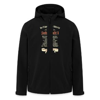 Geburtstags Shirt Träger 30 Jahre alt RAHMENLOS - Recycelte Männer Softshell-Jacke von Stanley/Stella - Schwarz - Vorne - AI Model Male 185 light (185cm)