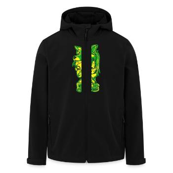 Wild Child Tattoo Edgy - Men’s Recycled Softshell Jacket by Stanley/Stella - black - Front - AI Model Male 185 light (185cm)