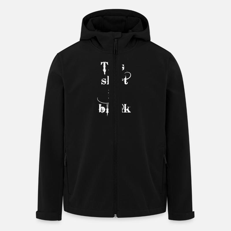 This shirt is blank - Men’s Recycled Softshell Jacket by Stanley/Stella - black