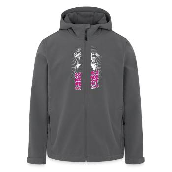 Girls were made Perfect - auf schwarz RAHMENLOS B - Recycelte Männer Softshell-Jacke von Stanley/Stella - Schwarz - Vorne - AI Model Male 185 light (185cm)