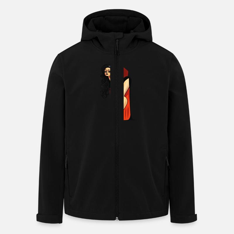 Vampire Pin-up - Men’s Recycled Softshell Jacket Discoverer by Stanley/Stella - black