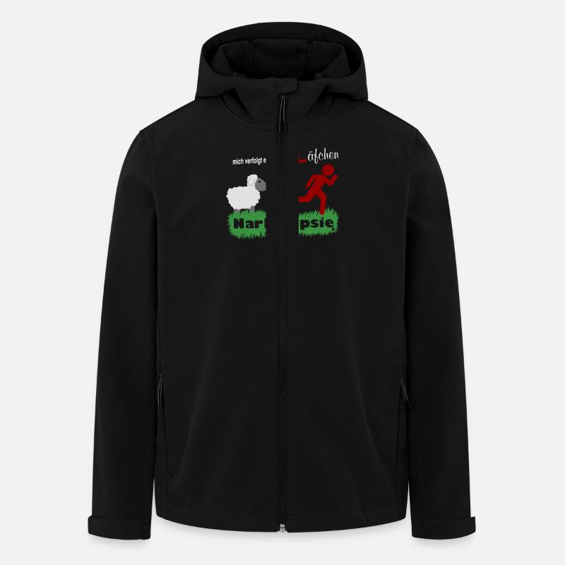 Narkolepsie Schläfchen - Recycelte Männer Softshell-Jacke von Stanley/Stella - Schwarz