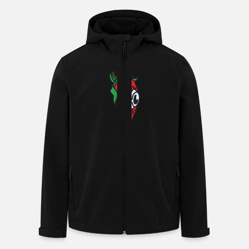 CHILI SPICY - Men’s Recycled Softshell Jacket by Stanley/Stella - black