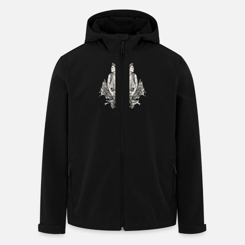 Zwillinge Sternzeichen - Recycelte Männer Softshell-Jacke von Stanley/Stella - Schwarz