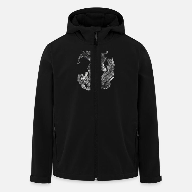 Sagittarius Zodiac - Men’s Recycled Softshell Jacket Discoverer by Stanley/Stella - black