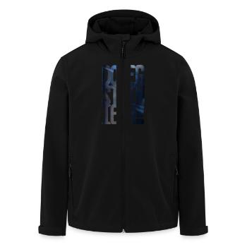 do legst di nieda - Recycelte Männer Softshell-Jacke von Stanley/Stella - Schwarz - Vorne - AI Model Male 185 light (185cm)