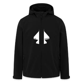 F-22 Raptor weiß - Recycelte Männer Softshell-Jacke von Stanley/Stella - Schwarz - Vorne - AI Model Male 185 light (185cm)