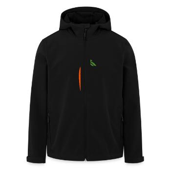karotte - Recycelte Männer Softshell-Jacke von Stanley/Stella - Schwarz - Vorne - AI Model Male 185 light (185cm)