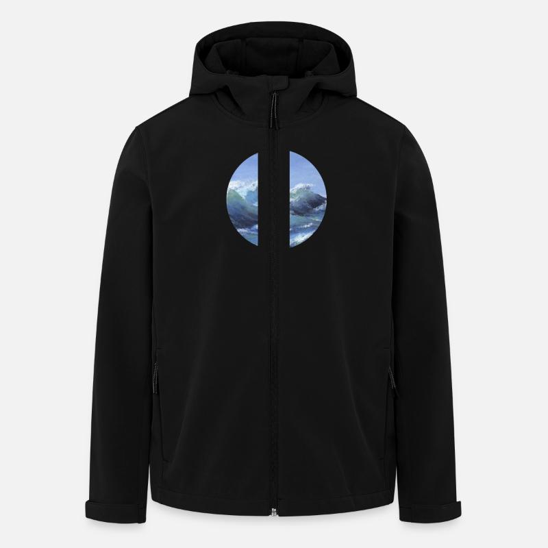 Meer - Recycelte Männer Softshell-Jacke von Stanley/Stella - Schwarz