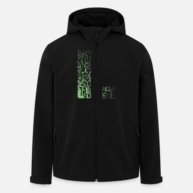 Schriftart Mode L - Recycelte Männer Softshell-Jacke von Stanley/Stella - Schwarz