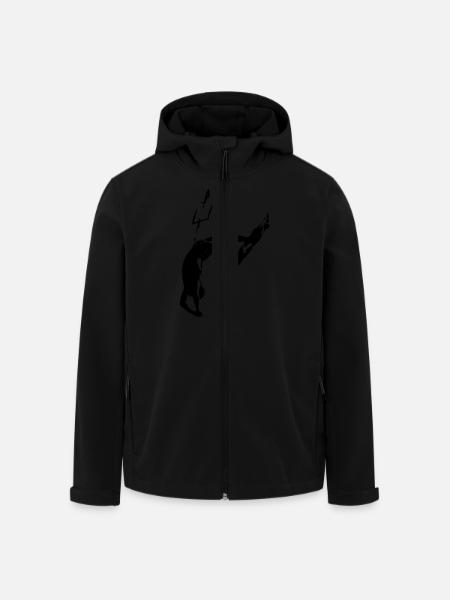 Kiter - Dead Man - Recycelte Männer Softshell-Jacke von Stanley/Stella - Schwarz