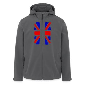 Union Jack - Men’s Recycled Softshell Jacket by Stanley/Stella - black - Front - AI Model Male 185 light (185cm)