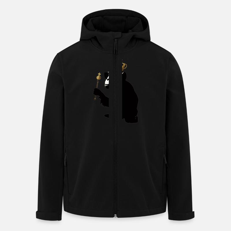 monkey hero - Men’s Recycled Softshell Jacket by Stanley/Stella - black