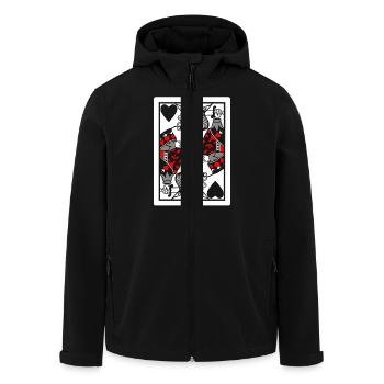 Dead King - Men’s Recycled Softshell Jacket by Stanley/Stella - black - Front - AI Model Male 185 light (185cm)