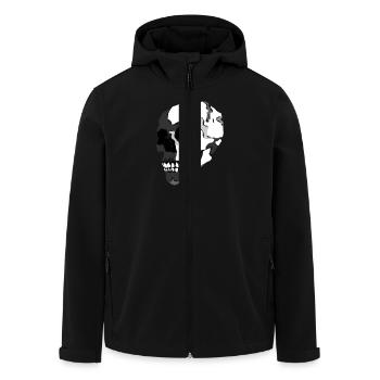 Totenschädel - Recycelte Männer Softshell-Jacke von Stanley/Stella - Schwarz - Vorne - AI Model Male 185 light (185cm)