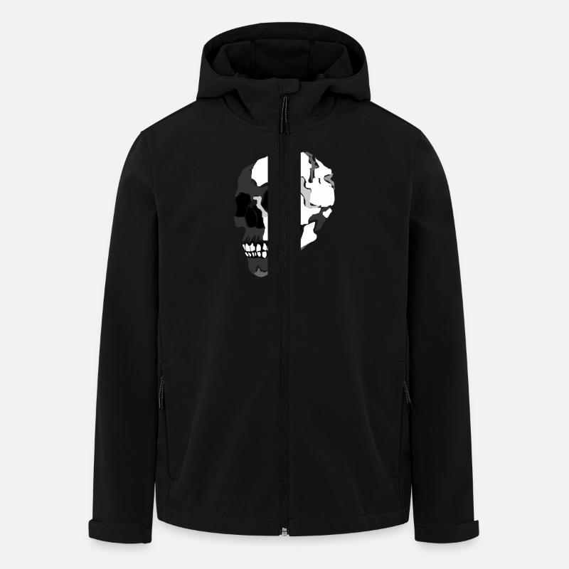 Totenschädel - Recycelte Männer Softshell-Jacke von Stanley/Stella - Schwarz