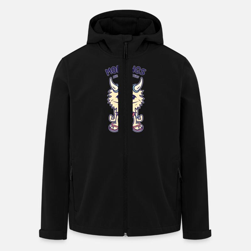 Mornings Are For Monsters - Men’s Recycled Softshell Jacket by Stanley/Stella - black