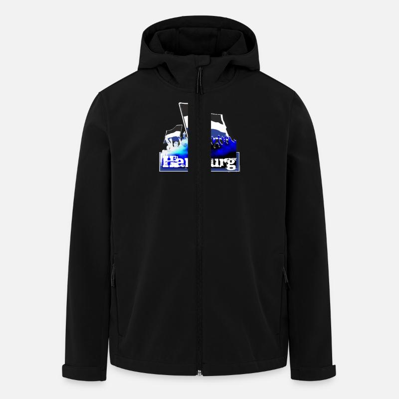 hamburg - Recycelte Männer Softshell-Jacke von Stanley/Stella - Schwarz